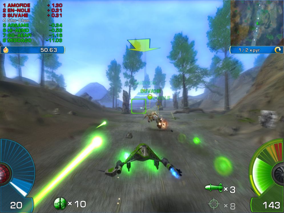 Screenshot ze hry A.I.M. Racing - Recenze-her.cz