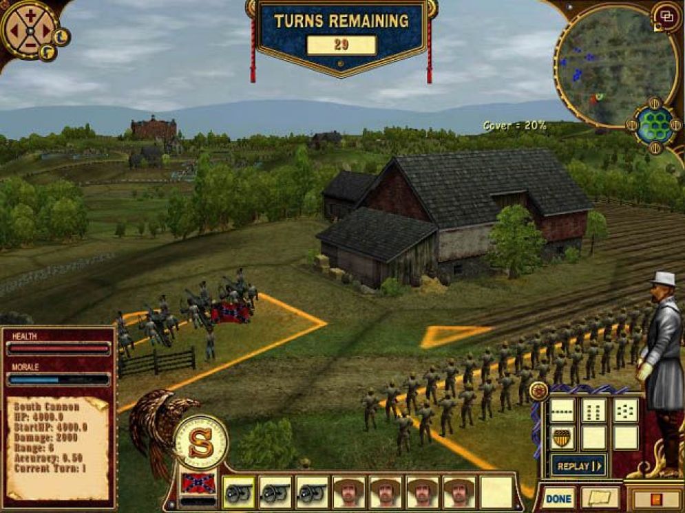 Screenshot ze hry American Civil War: Gettysburg - Recenze-her.cz