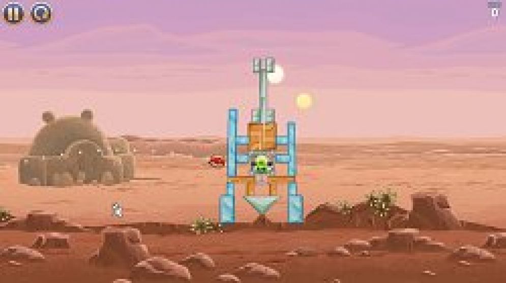 Screenshot ze hry Angry Birds Star Wars - Recenze-her.cz