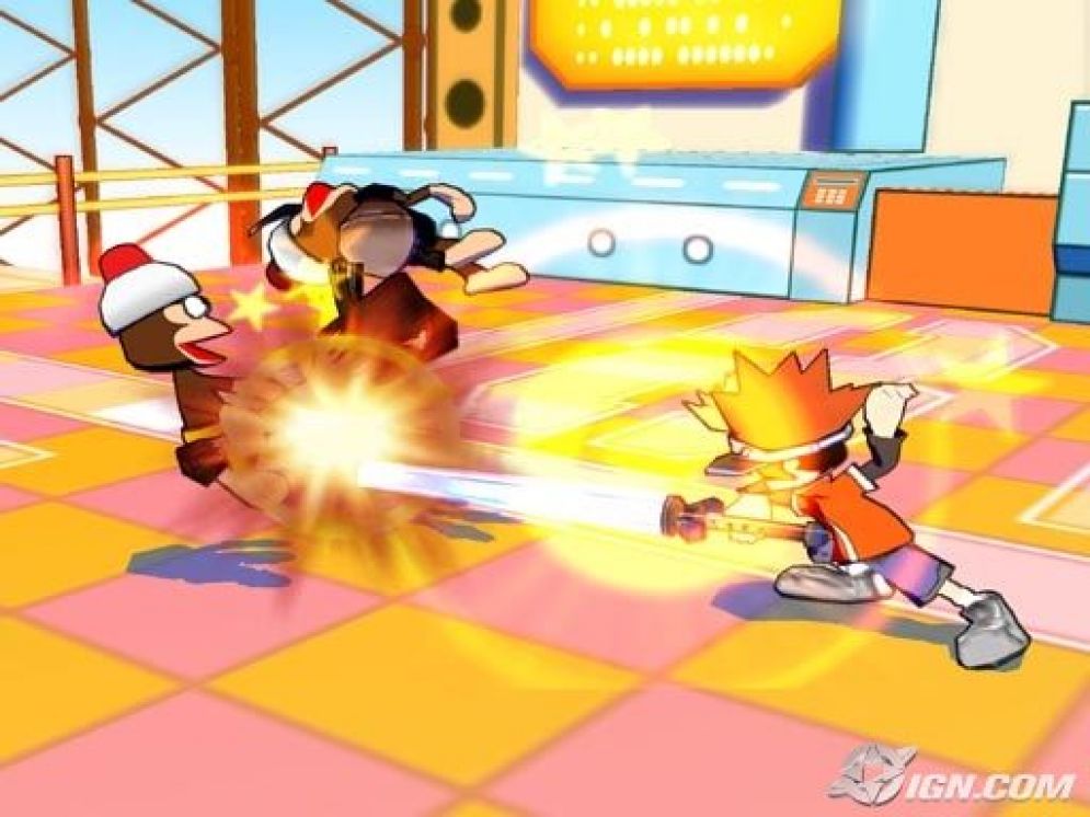 Screenshot ze hry Ape Escape: Pumped & Primed - Recenze-her.cz