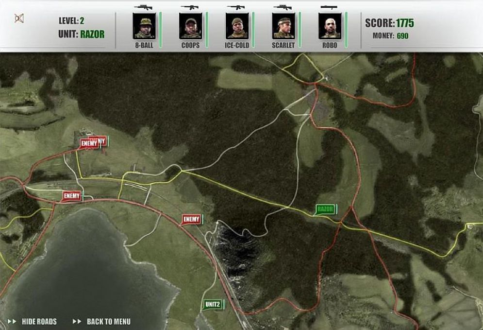 Screenshot ze hry ARMA 2 Flash Game - Recenze-her.cz