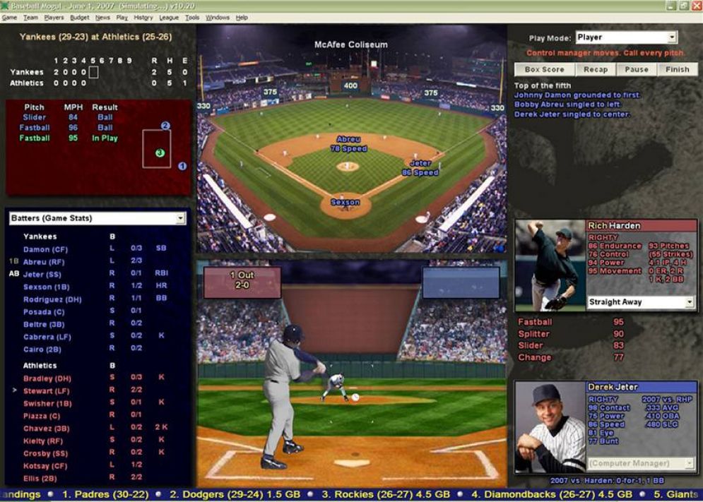 Screenshot ze hry Baseball Mogul 2010 - Recenze-her.cz