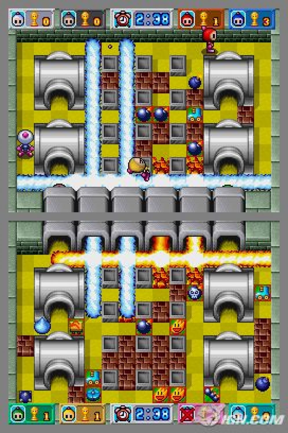 Screenshot ze hry Bomberman DS - Recenze-her.cz