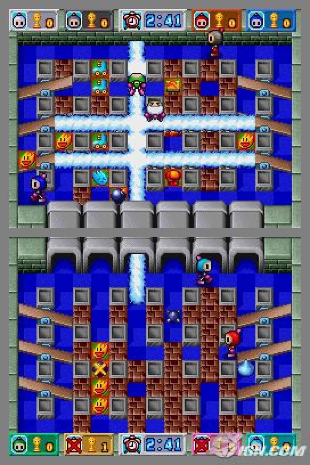 Screenshot ze hry Bomberman DS - Recenze-her.cz