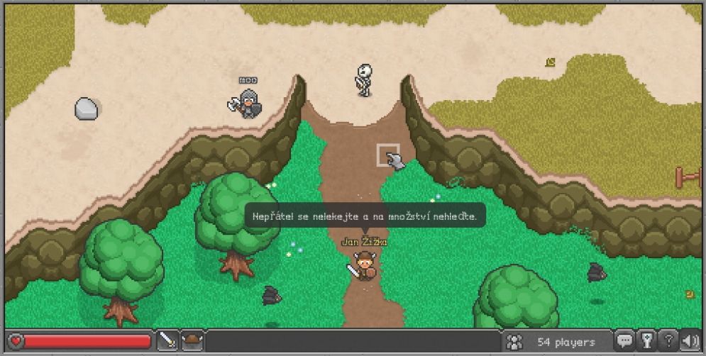 Screenshot ze hry BrowserQuest - Recenze-her.cz