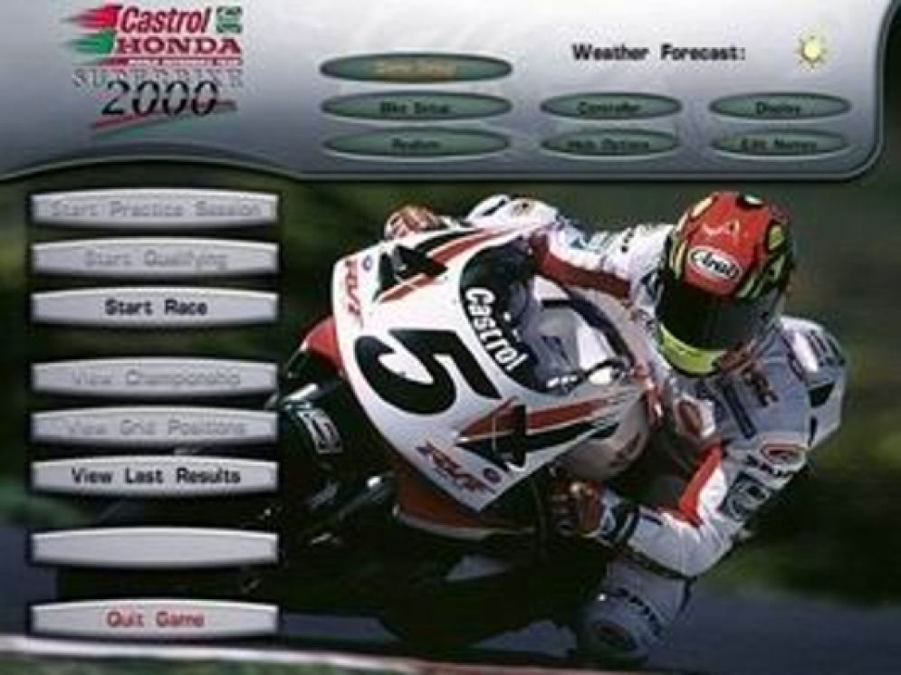 Screenshot ze hry Castrol Honda Superbike 2000 - Recenze-her.cz