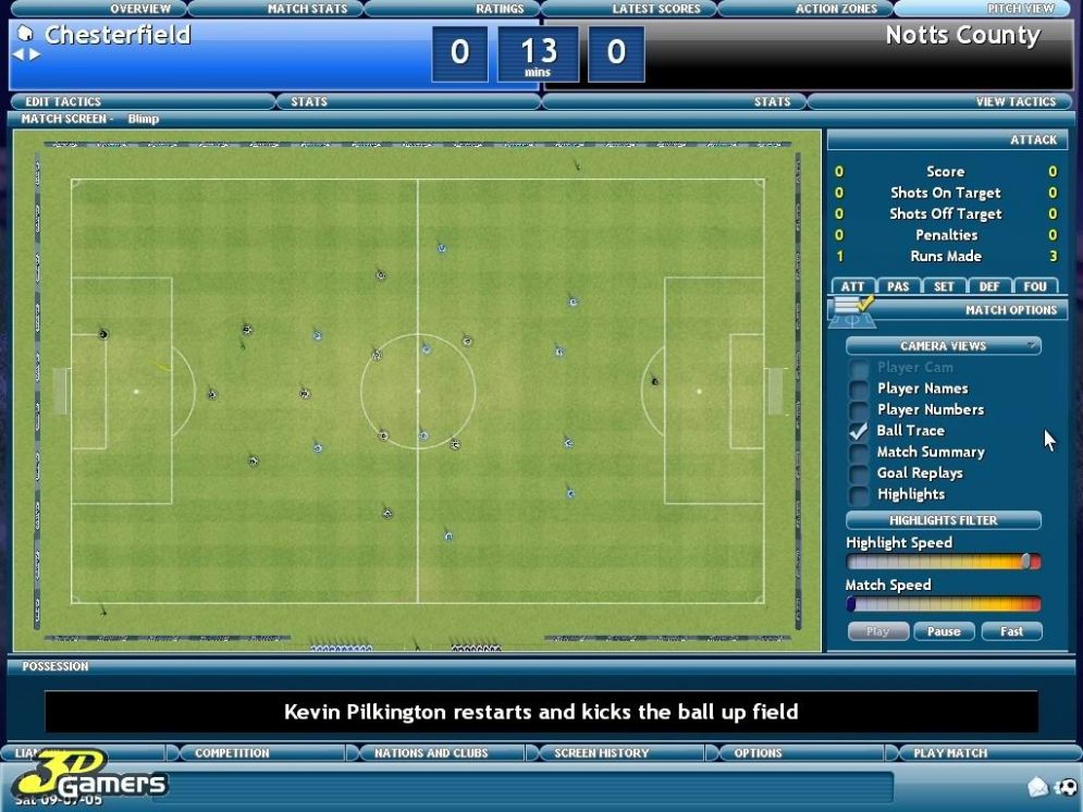 Screenshot ze hry Championship Manager 2006 - Recenze-her.cz