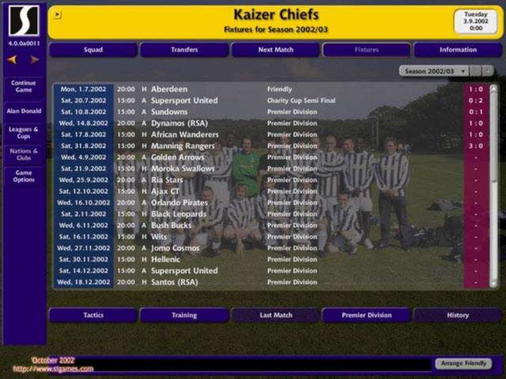 Screenshot ze hry Championship Manager 4 - Recenze-her.cz