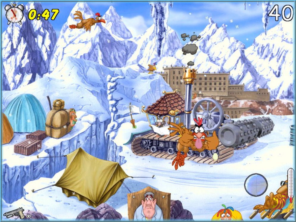 Screenshot ze hry Chicken Shoot - Recenze-her.cz