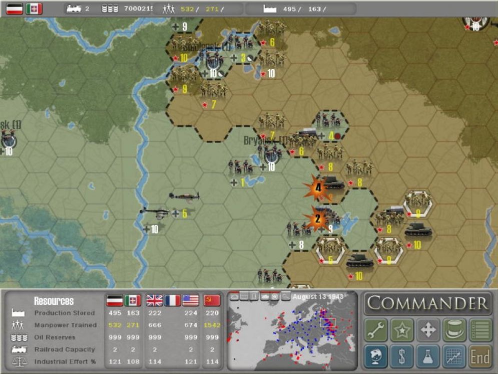 Screenshot ze hry Commander - Europe at War - Recenze-her.cz