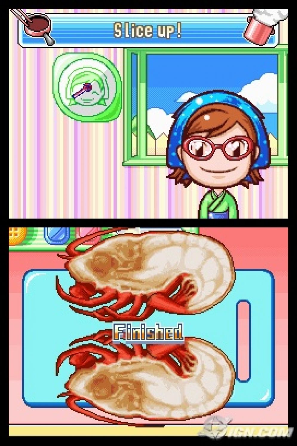 Screenshot ze hry Cooking Mama 2: Dinner with Friends - Recenze-her.cz