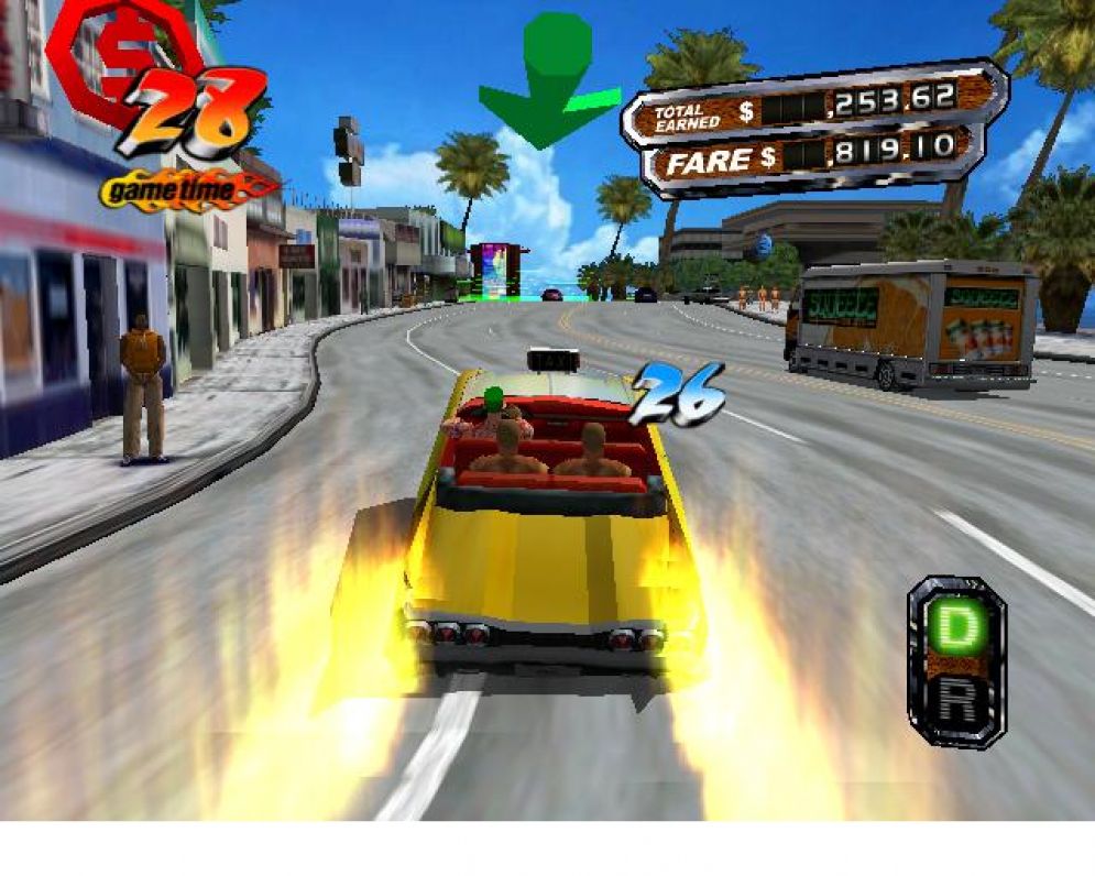 Screenshot ze hry Crazy Taxi 3: High Roller - Recenze-her.cz