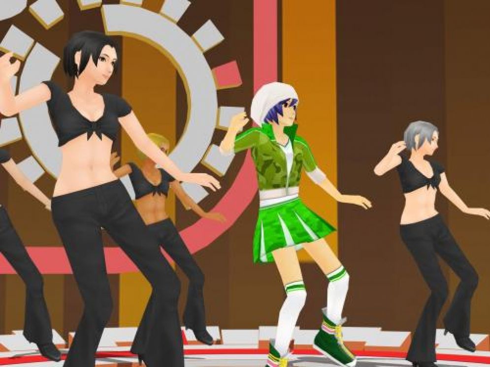 Screenshot ze hry Dance Dance Revolution Hottest Party - Recenze-her.cz