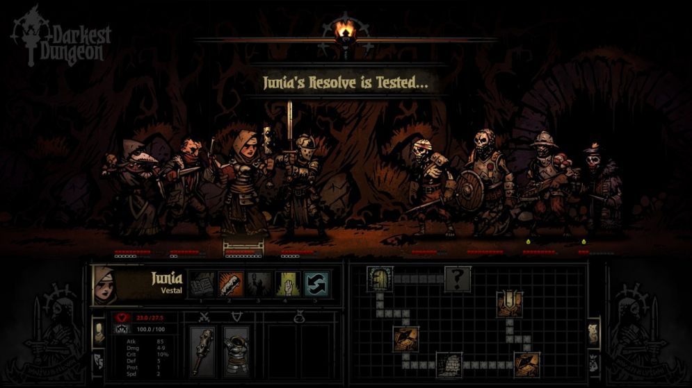 Screenshot ze hry Darkest Dungeon - Recenze-her.cz