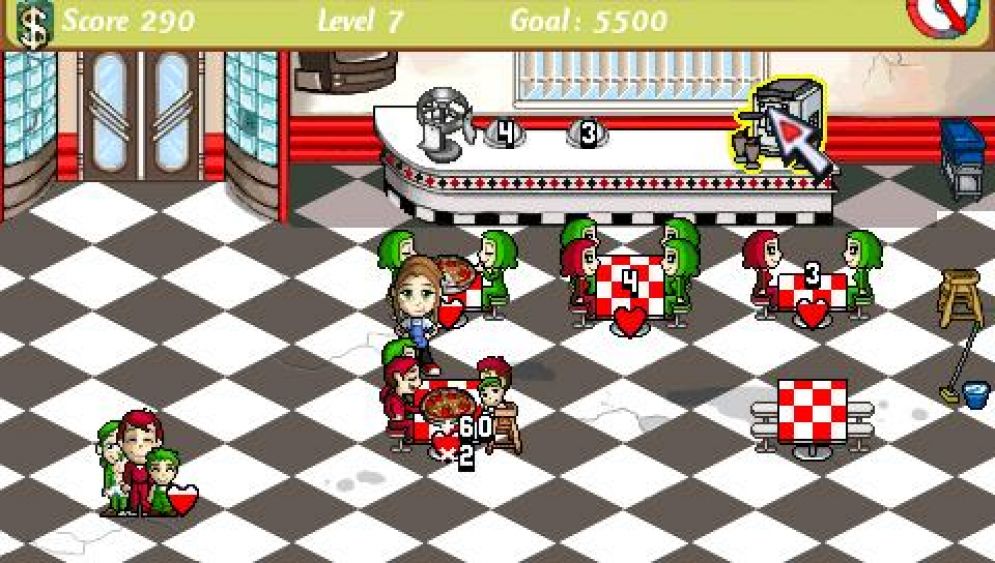 Screenshot ze hry Diner Dash - Recenze-her.cz