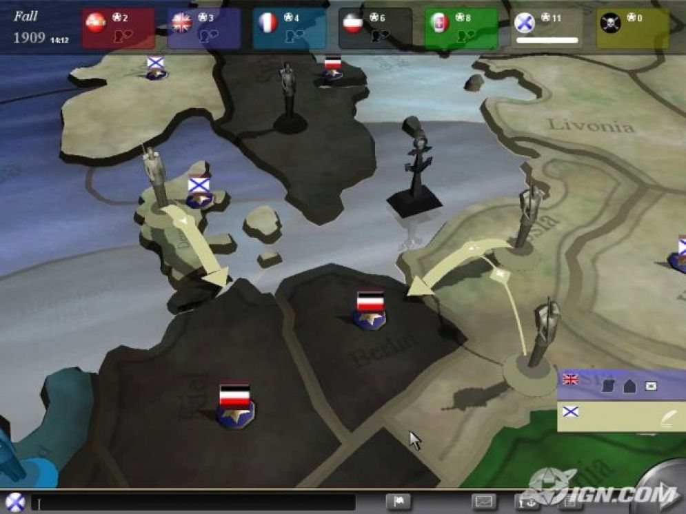 Screenshot ze hry Diplomacy: The Game of International Intrigue - Recenze-her.cz