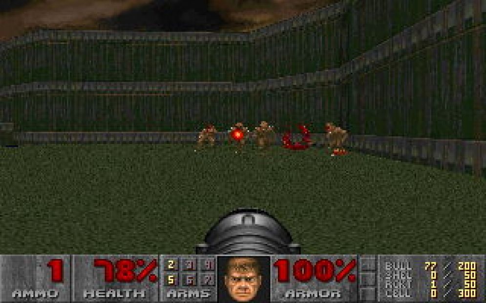 Screenshot ze hry Doom 2: Hell on Earth - Recenze-her.cz