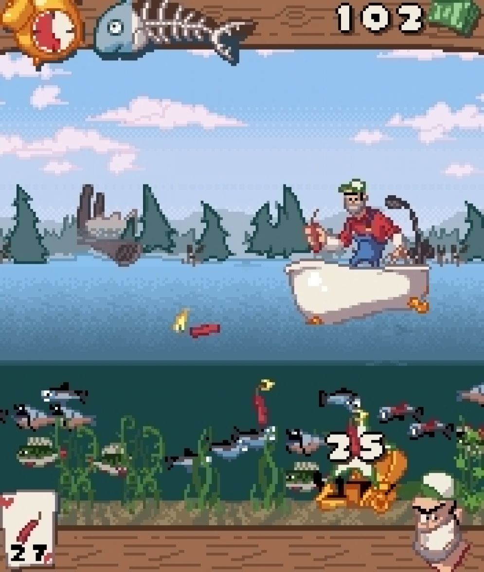 Screenshot ze hry Dynamite Fishing - Recenze-her.cz