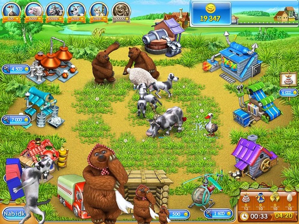 Screenshot ze hry Farm Frenzy 3: Russian Roulette - Recenze-her.cz