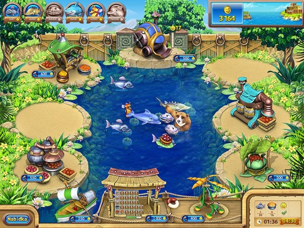 Screenshot ze hry Farm Frenzy: Gone Fishing - Recenze-her.cz