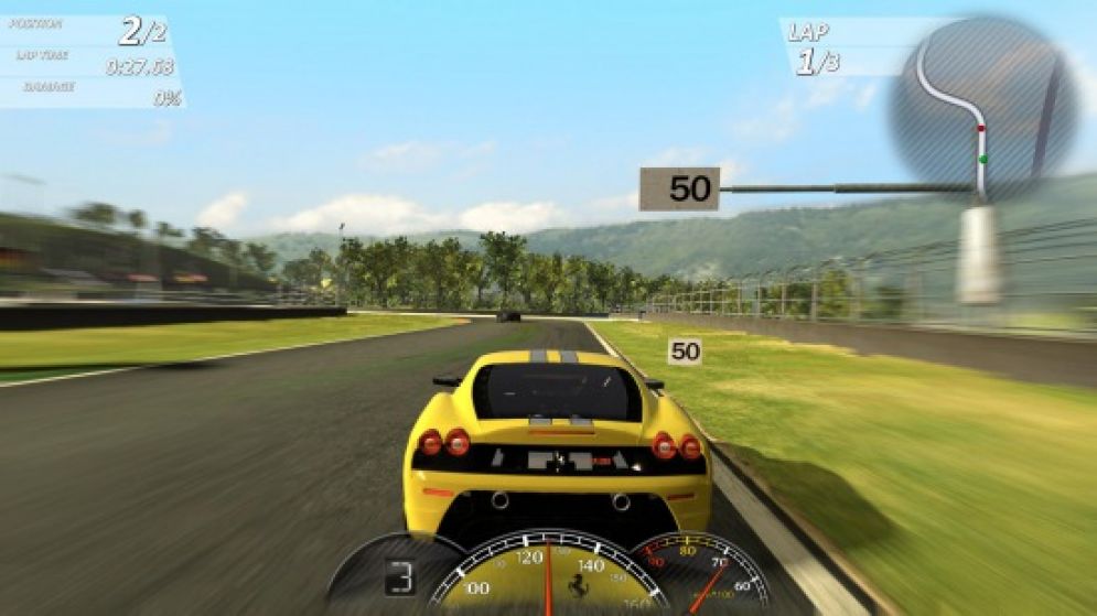 Screenshot ze hry Ferrari Virtual Race - Recenze-her.cz