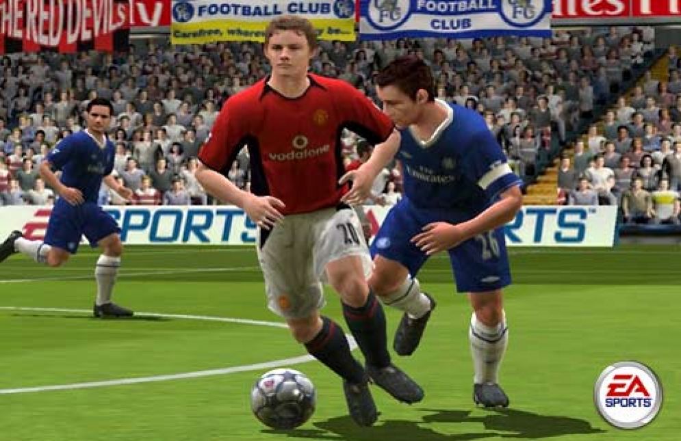 Screenshot ze hry FIFA 05  - Recenze-her.cz