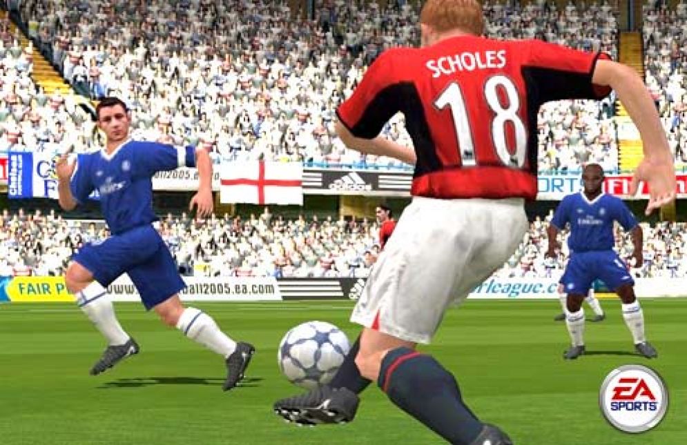 Screenshot ze hry FIFA 05  - Recenze-her.cz