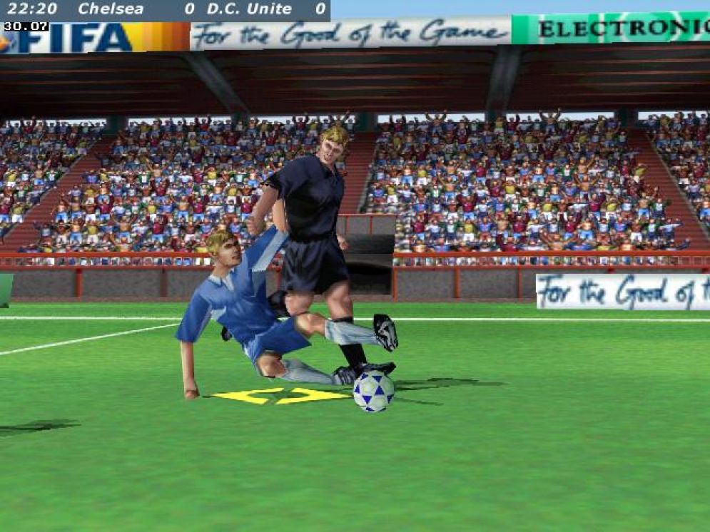 Screenshot ze hry FIFA 2000 - Recenze-her.cz