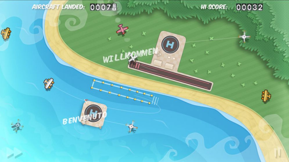 Screenshot ze hry Flight Control HD - Recenze-her.cz