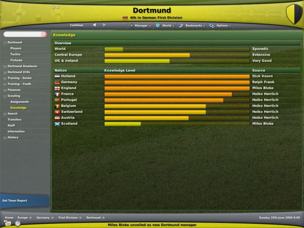 Screenshot ze hry Football Manager 2007 - Recenze-her.cz