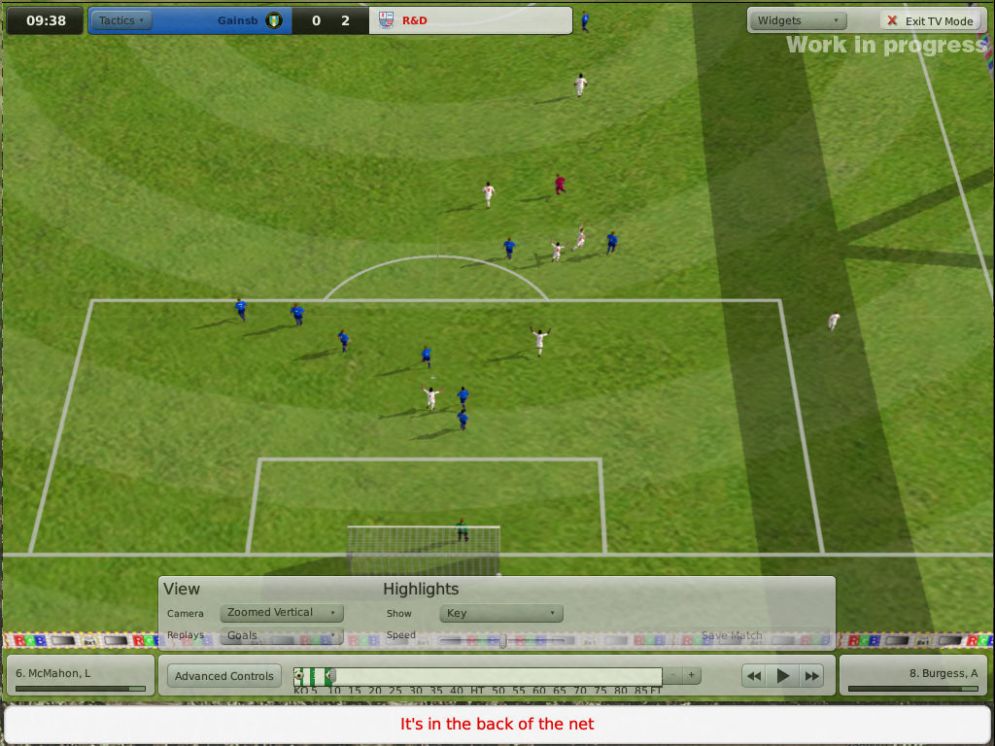 Screenshot ze hry Football Manager 2009 - Recenze-her.cz