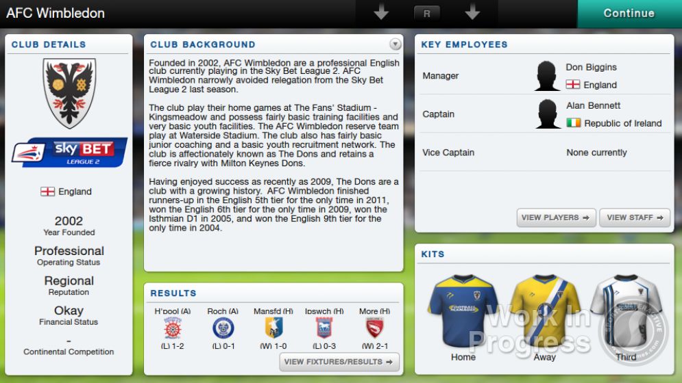 Screenshot ze hry Football Manager Classic 14 Vita - Recenze-her.cz