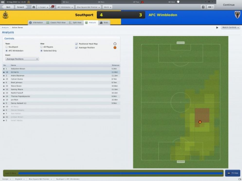 Screenshot ze hry Football Manager Handheld 2011 - Recenze-her.cz