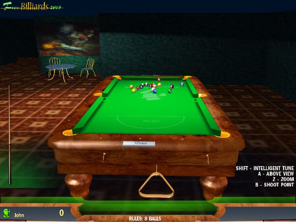 Screenshot ze hry Free Billiards 2008 - Recenze-her.cz