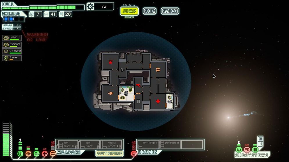 Screenshot ze hry FTL: Faster Than Light - Recenze-her.cz