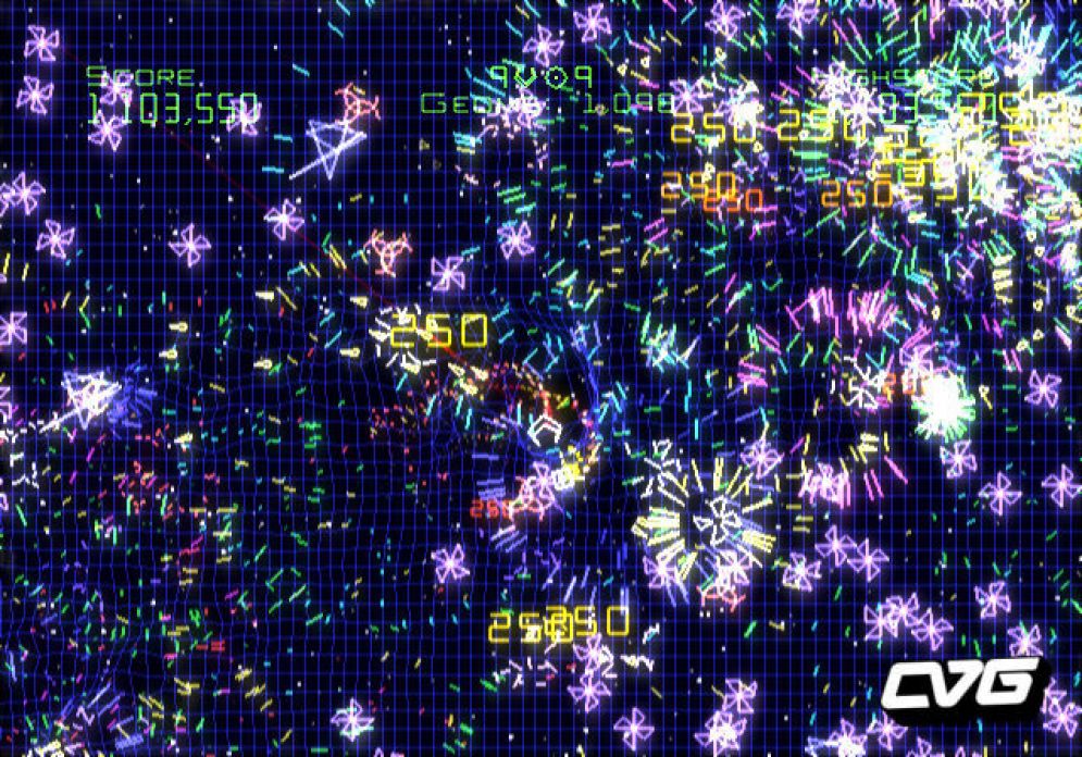 Screenshot ze hry Geometry Wars: Galaxies - Recenze-her.cz