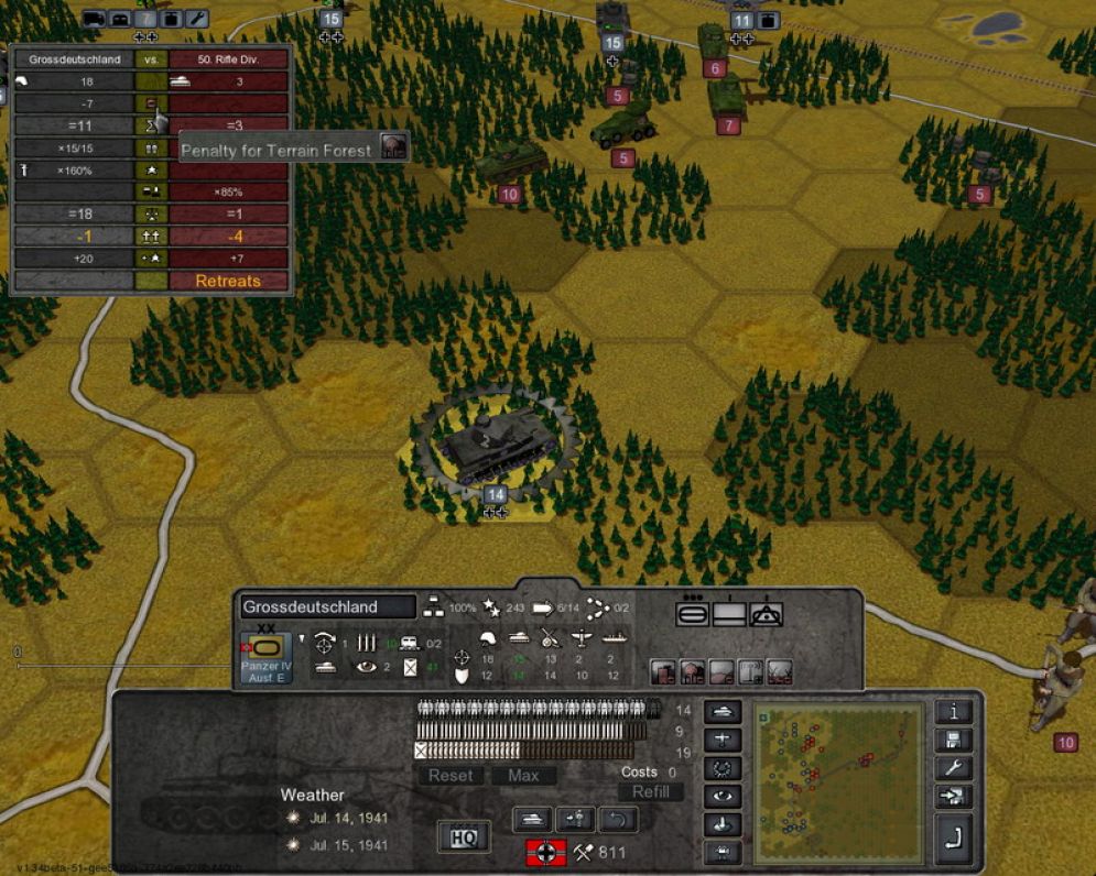 Screenshot ze hry Germany at War: Barbarossa 1941 - Recenze-her.cz