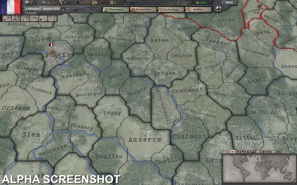 Screenshot ze hry Hearts of Iron 3 - Recenze-her.cz