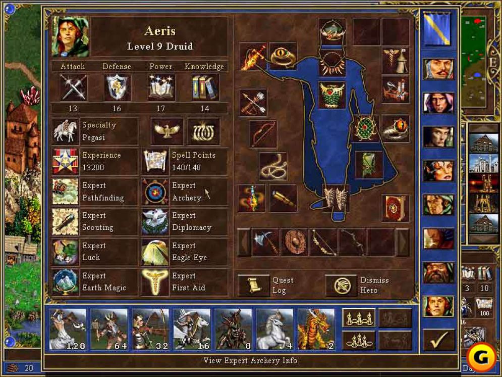 Screenshot ze hry Heroes of Might & Magic III - Recenze-her.cz