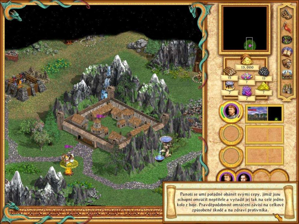 Screenshot ze hry Heroes of Might & Magic IV - Recenze-her.cz