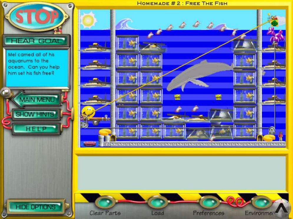 Screenshot ze hry Incredible Machine: Even more Contraptions - Recenze-her.cz