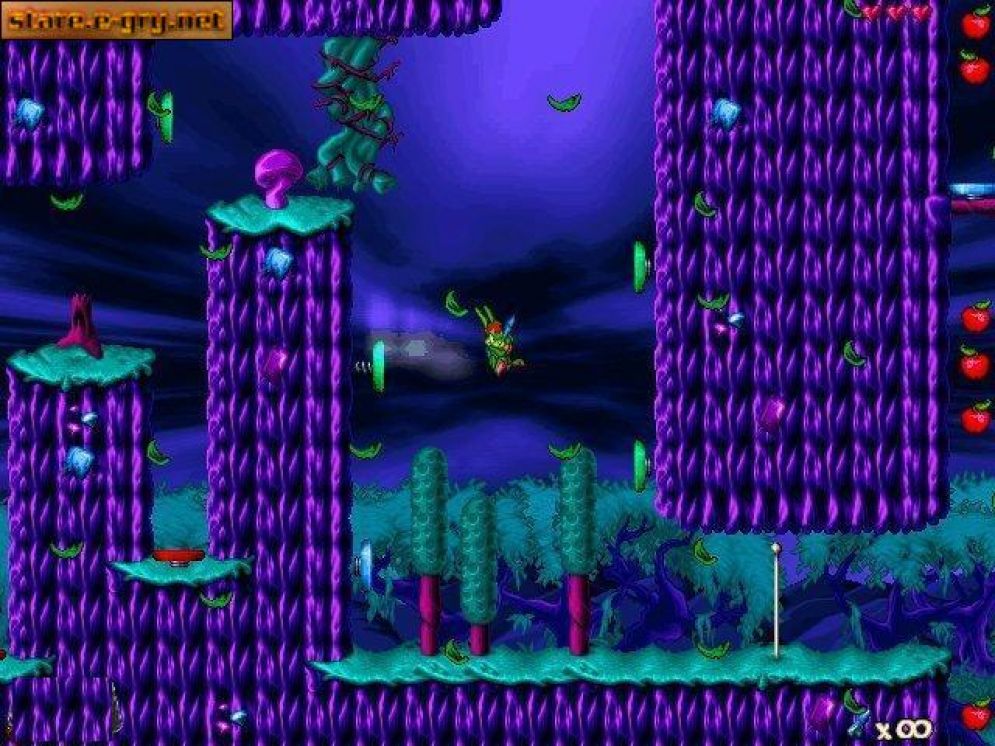 Screenshot ze hry Jazz Jackrabbit 2: The Secret Files - Recenze-her.cz