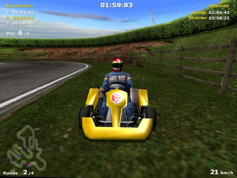 Screenshot ze hry M. Schumacher Racing World Kart 2002 - Recenze-her.cz