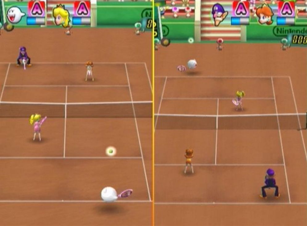 Screenshot ze hry Mario Power Tennis - Recenze-her.cz