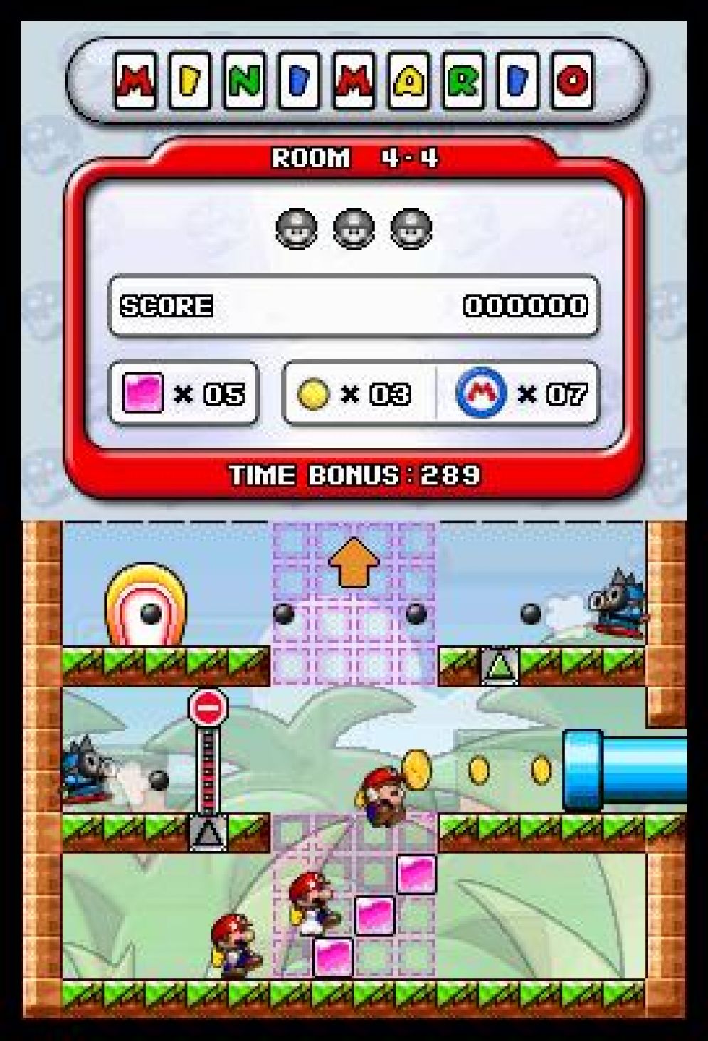 Screenshot ze hry Mario vs. Donkey Kong: Minis March Again! - Recenze-her.cz