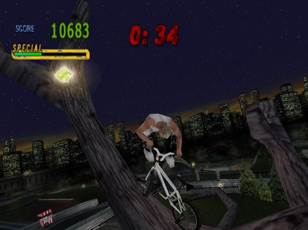 Screenshot ze hry Mat Hoffmans Pro BMX - Recenze-her.cz