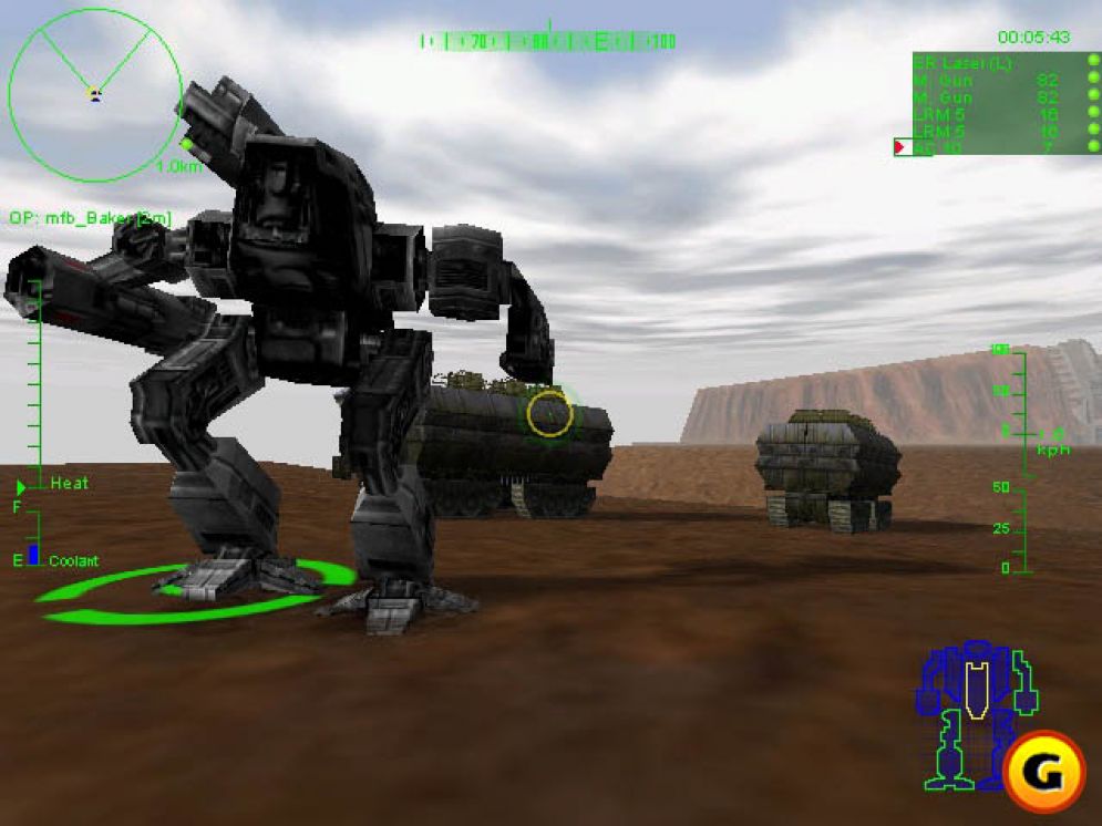 Screenshot ze hry Mechwarrior III - Recenze-her.cz