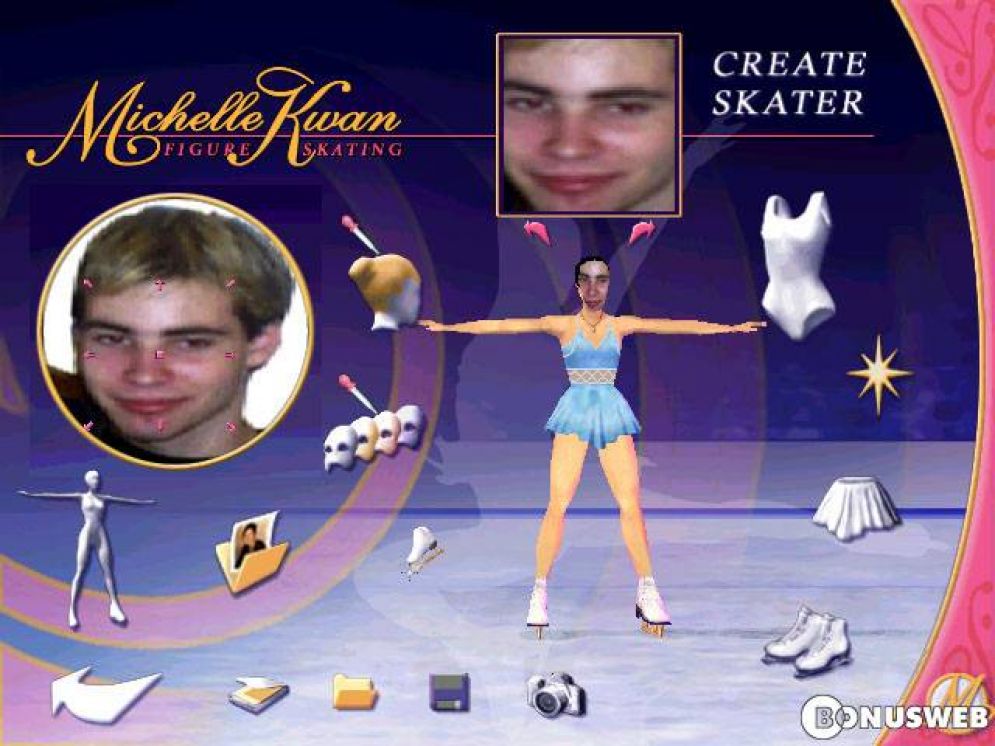 Screenshot ze hry Michelle Kwan Figure Skating  - Recenze-her.cz