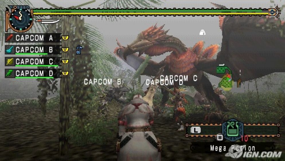 Screenshot ze hry Monster Hunter Freedom Unite - Recenze-her.cz