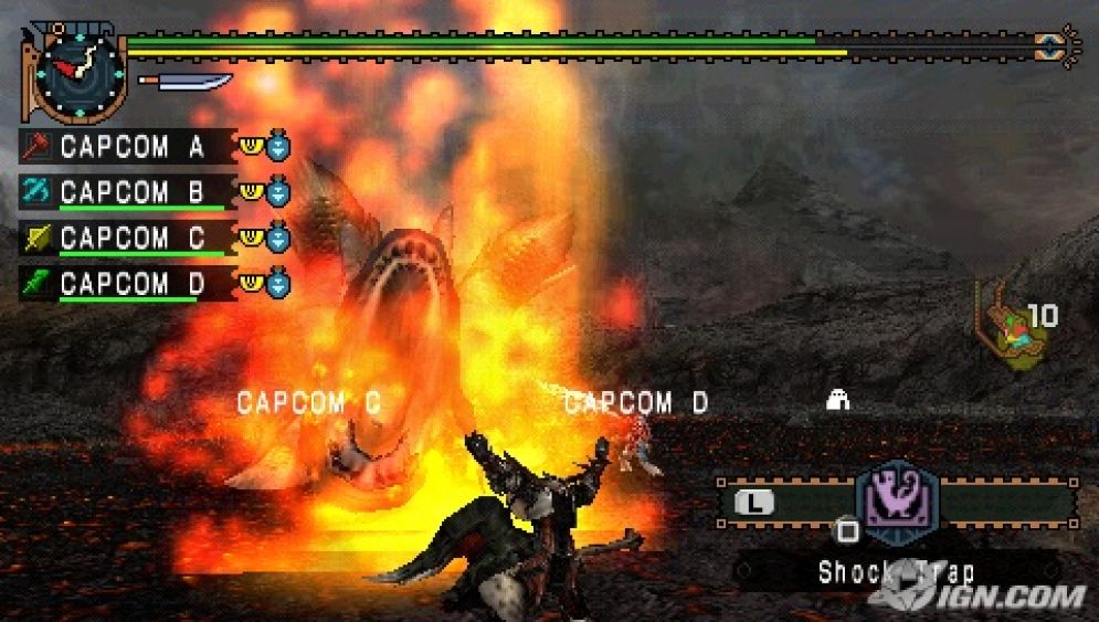 Screenshot ze hry Monster Hunter Freedom Unite - Recenze-her.cz